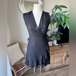 Allsaints never worn black wrap dress